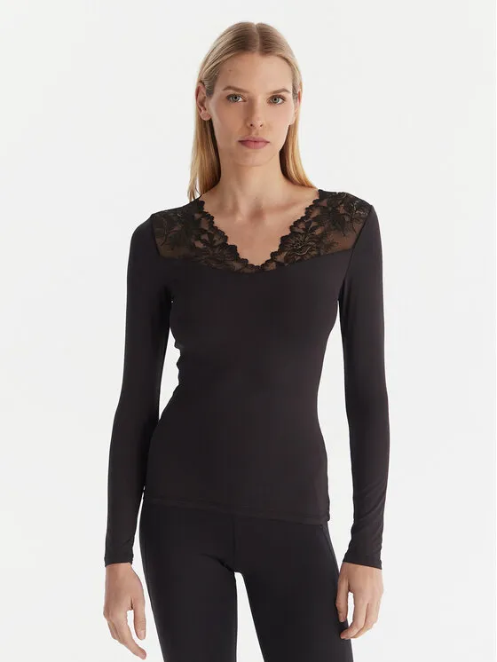 Μπλούζα πιτζάμας · Μαύρο