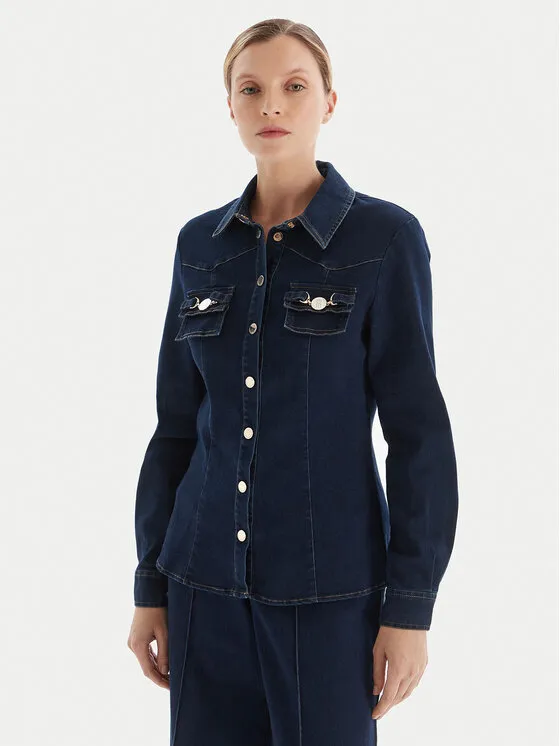 Τζιν πουκάμισο · Σκούρο μπλε