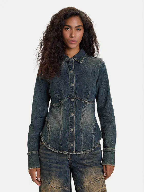 Τζιν πουκάμισο · Σκούρο μπλε