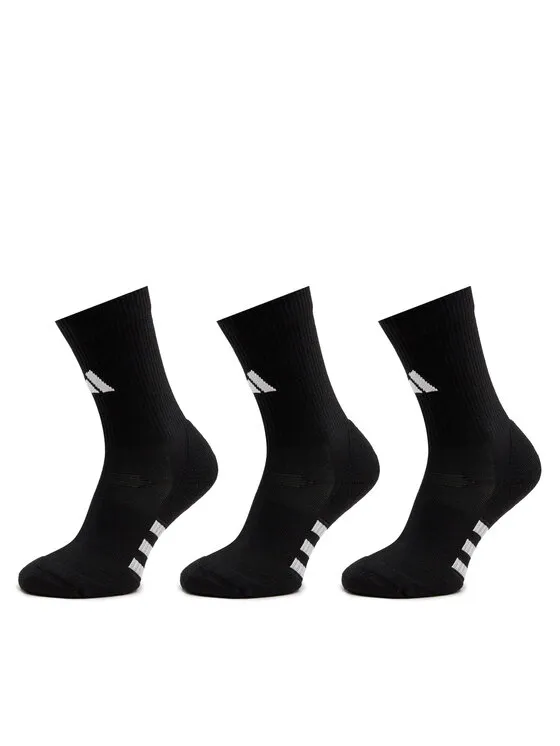 Σετ 3 ζευγάρια ψηλές κάλτσες unisex · Μαύρο