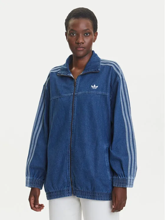 adidas Τζιν μπουφάν · Μπλε