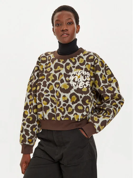 Alpha Industries Μπλούζα · Καφέ · Regular Fit