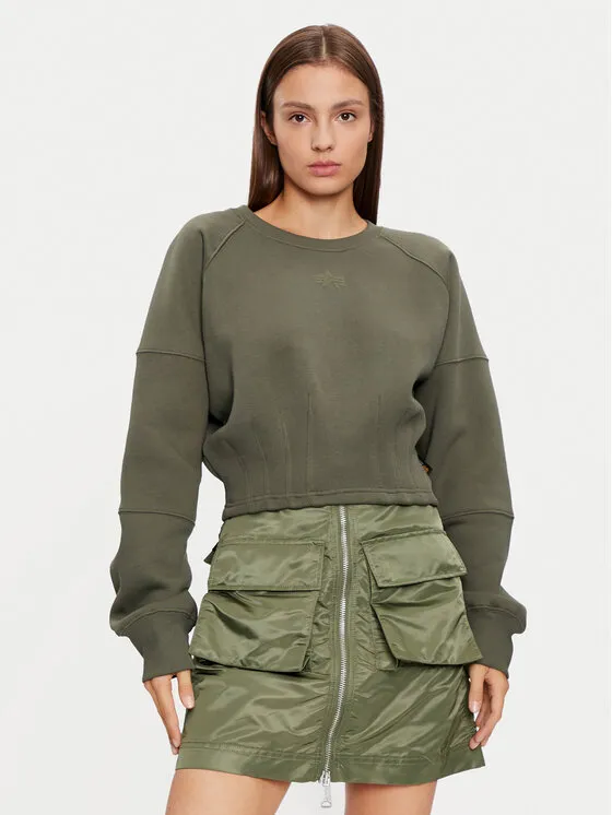 Alpha Industries Μπλούζα · Πράσινο · Regular Fit