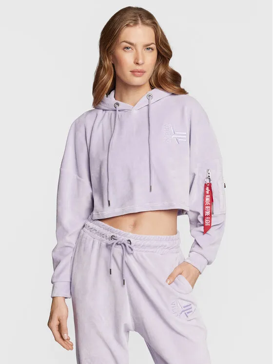 Alpha Industries Μπλούζα · Μωβ · Oversize