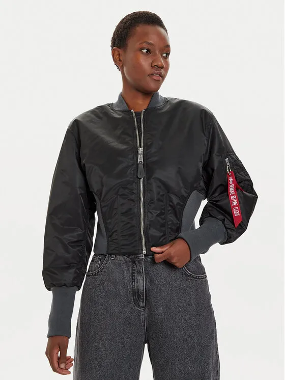 Alpha Industries Μπόμπερ μπουφάν · Μαύρο
