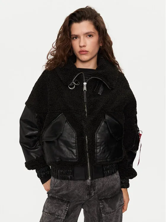 Alpha Industries Μπόμπερ μπουφάν · Μαύρο