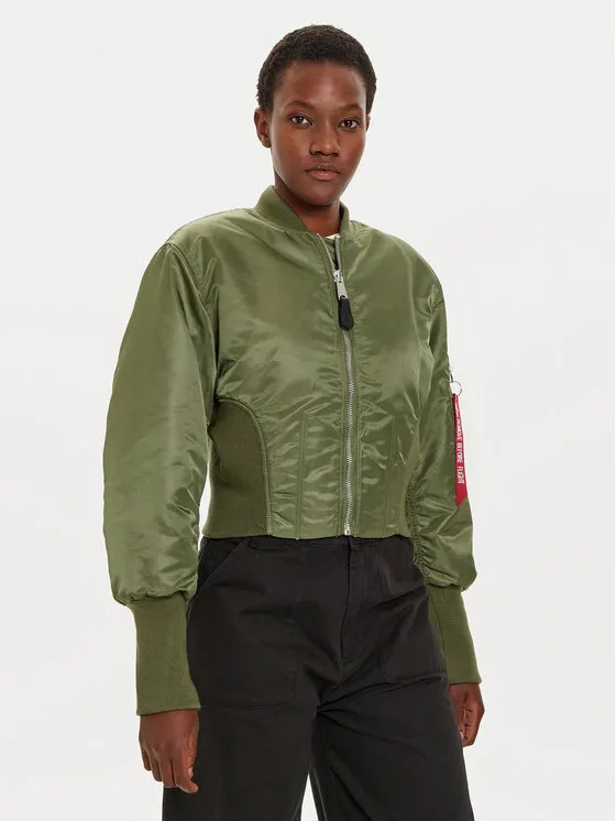 Alpha Industries Μπόμπερ μπουφάν · Πράσινο