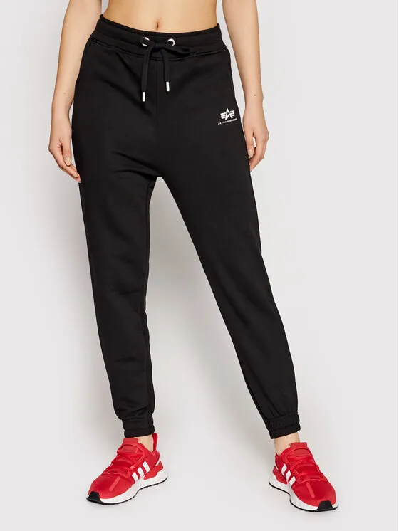 Alpha Industries Παντελόνι φόρμας · Μαύρο · Regular Fit