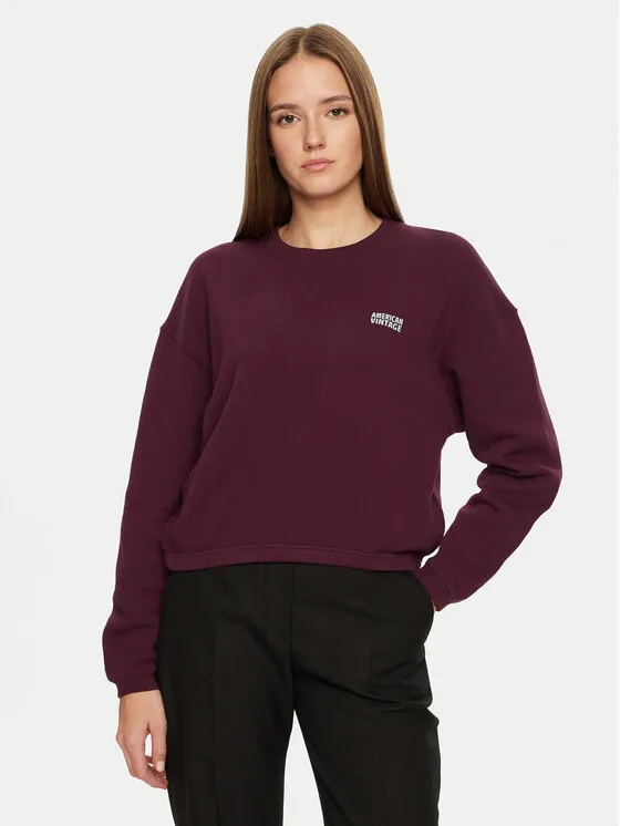 American Vintage Μπλούζα · Μπορντό · Regular Fit