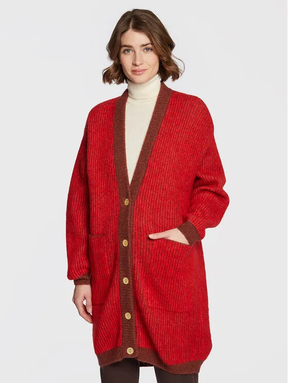 American Vintage Ζακέτα · Κόκκινο · Relaxed Fit