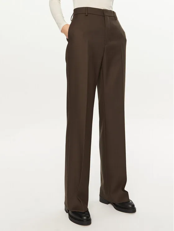 AMI PARIS Παντελόνι υφασμάτινο · Καφέ · Regular Fit