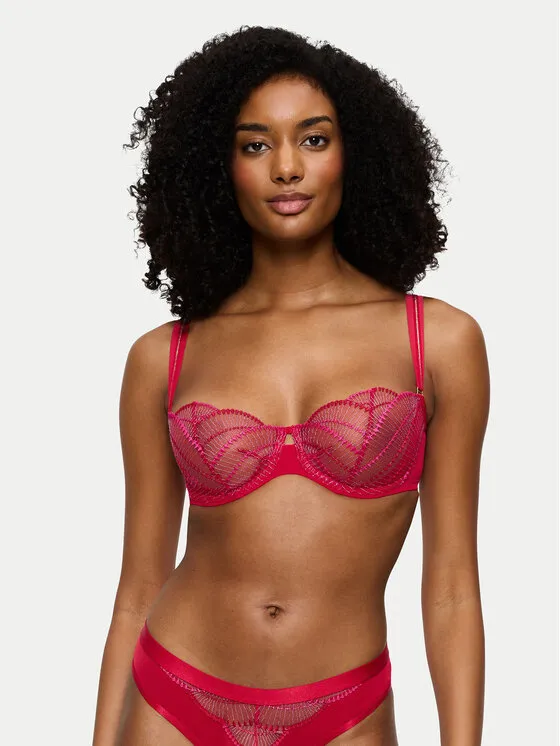 Σουτιέν Balconette · Κόκκινο