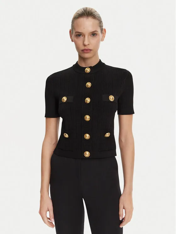 Balmain Ζακέτα · Μαύρο · Regular Fit