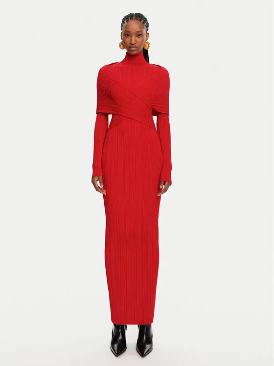 Balmain Φόρεμα βραδινό · Κόκκινο · Maxi