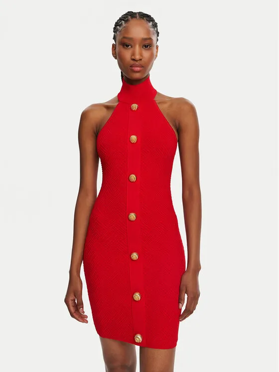 Balmain Φόρεμα κοκτέιλ · Κόκκινο · Mini