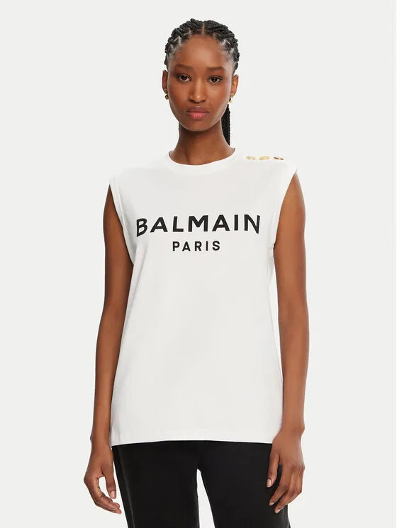 Balmain Τοπ · Λευκό