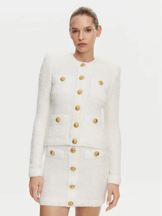 Balmain Ζακέτα · Λευκό · Regular Fit