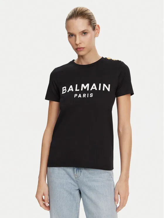 Balmain T-Shirt · Μαύρο