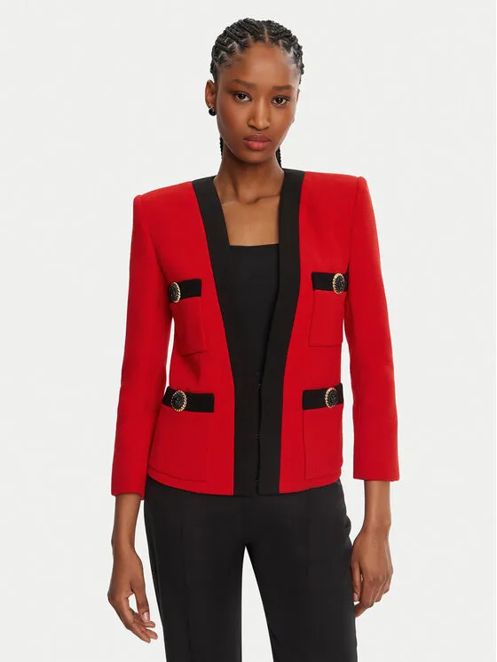 Balmain Σακάκι · Κόκκινο · Regular Fit