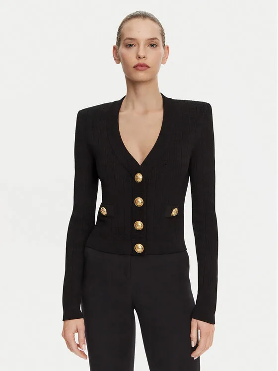 Balmain Ζακέτα · Μαύρο · Regular Fit