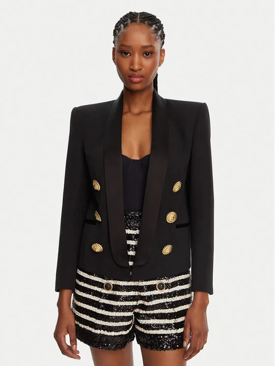Balmain Σακάκι · Μαύρο · Regular Fit