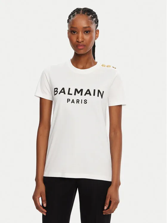 Balmain T-Shirt · Λευκό
