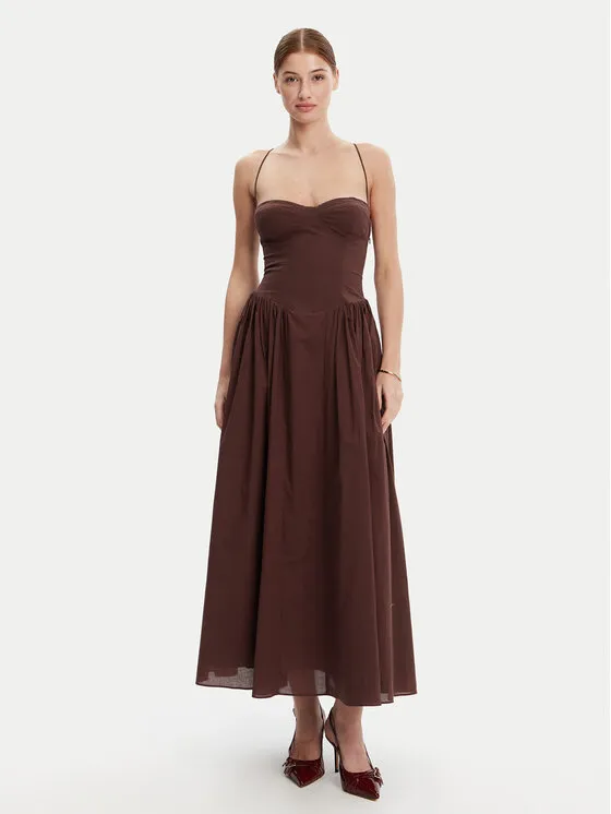 BARDOT Φόρεμα βραδινό · Καφέ · Maxi