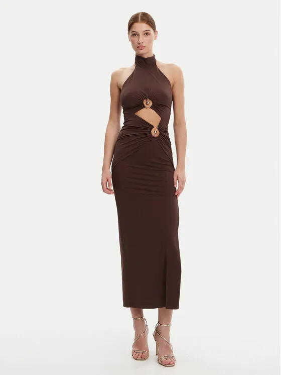BARDOT Φόρεμα βραδινό · Καφέ · Maxi