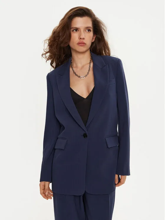 Bruuns Bazaar Σακάκι · Σκούρο μπλε · Relaxed Fit