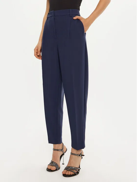 Bruuns Bazaar Παντελόνι υφασμάτινο · Σκούρο μπλε · Relaxed Fit