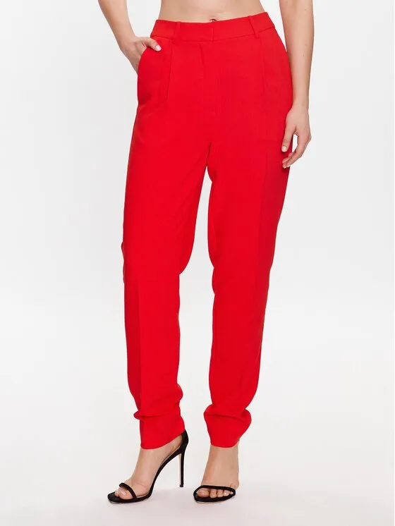 Bruuns Bazaar Παντελόνι υφασμάτινο · Κόκκινο · Slim Fit