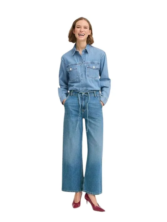 b.young Τζιν · Μπλε · Regular Fit