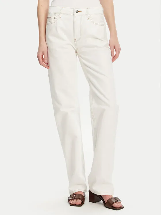 Calvin Klein Jeans Τζιν · Εκρού · Relaxed Fit