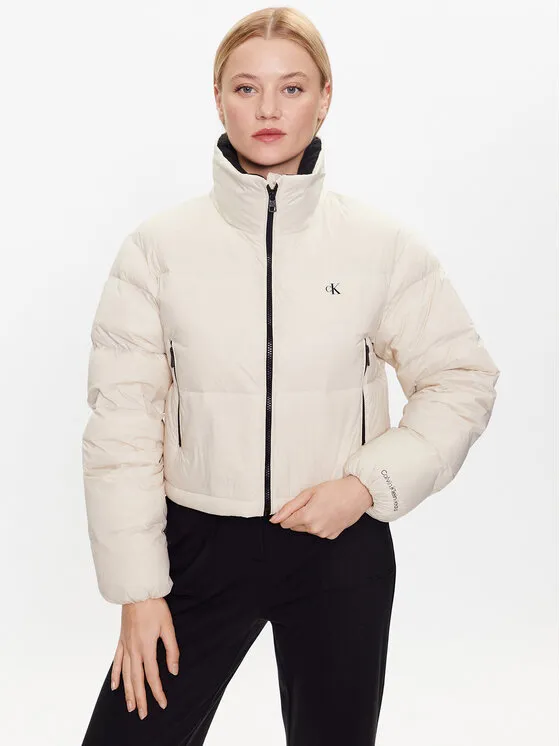 Calvin Klein Jeans Μπουφάν πουπουλένιο · Εκρού