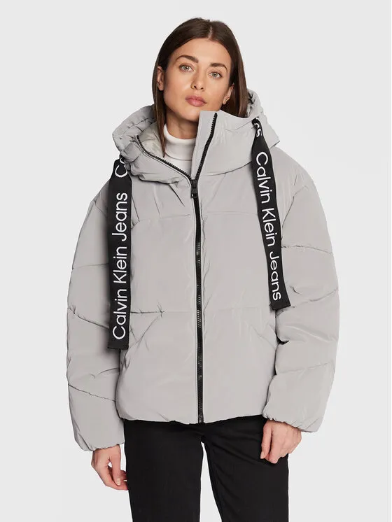 Calvin Klein Jeans Μπουφάν χειμωνιάτικο · Γκρι