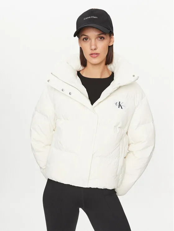 Calvin Klein Jeans Μπουφάν πουπουλένιο · Εκρού