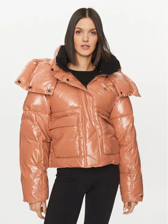 Calvin Klein Jeans Μπουφάν χειμωνιάτικο · Πορτοκαλί