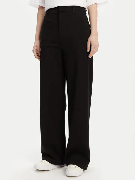 Παντελόνι Palazzo · Μαύρο · Regular Fit