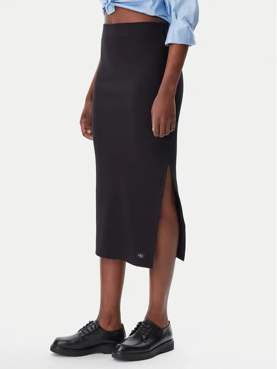 Calvin Klein Jeans Φούστα pencil · Μαύρο · Midi