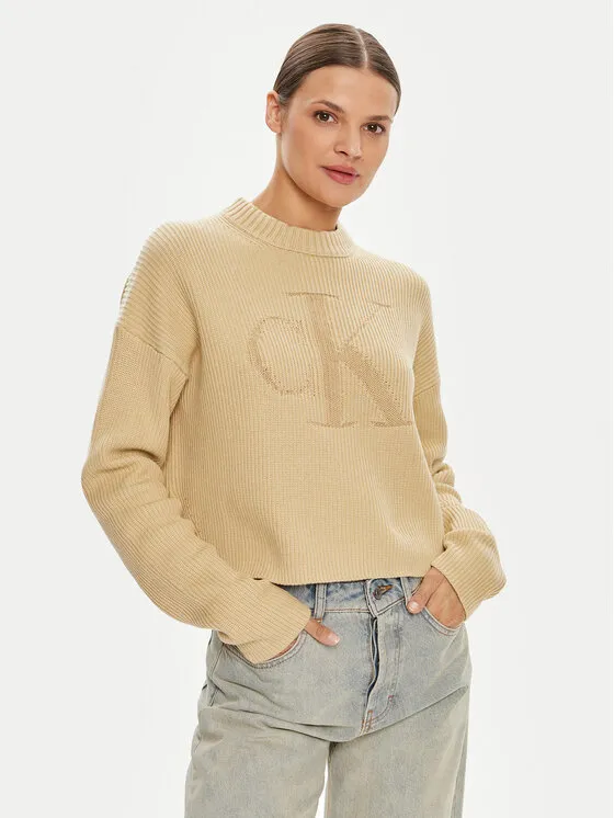 Πουλόβερ · Μπεζ · Relaxed Fit
