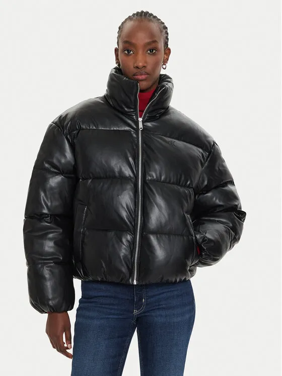 Calvin Klein Jeans Μπουφάν χειμωνιάτικο · Μαύρο