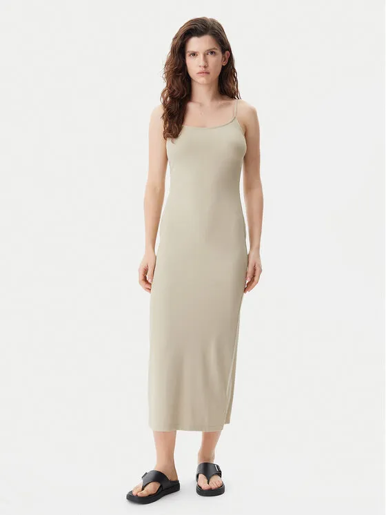 Calvin Klein Jeans Φόρεμα καλοκαιρινό · Μπεζ · Midi
