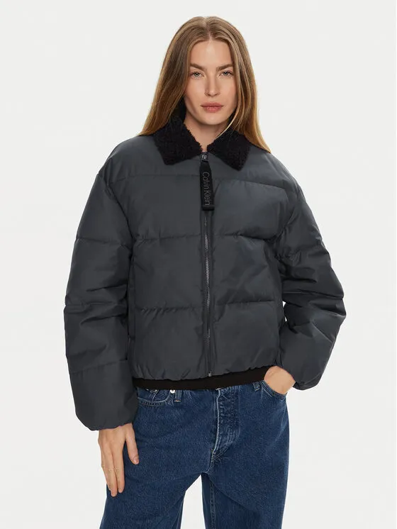 Calvin Klein Jeans Μπουφάν χειμωνιάτικο · Μαύρο