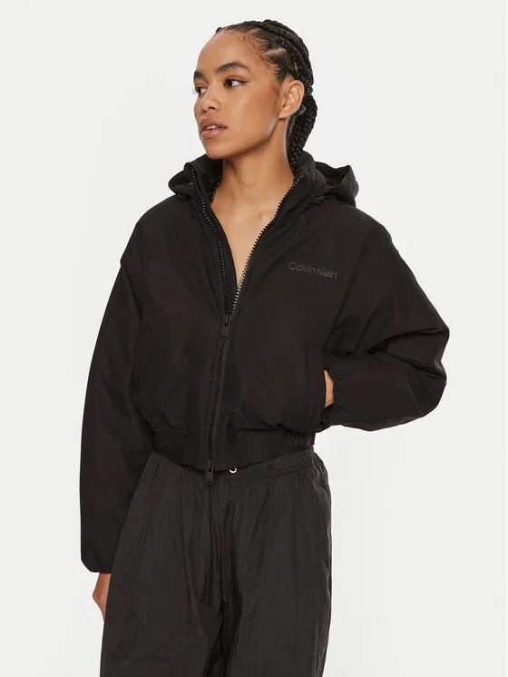 Calvin Klein Performance Μπόμπερ μπουφάν · Μαύρο