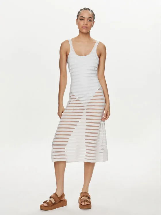 Calvin Klein Swimwear Φόρεμα παραλίας · Λευκό