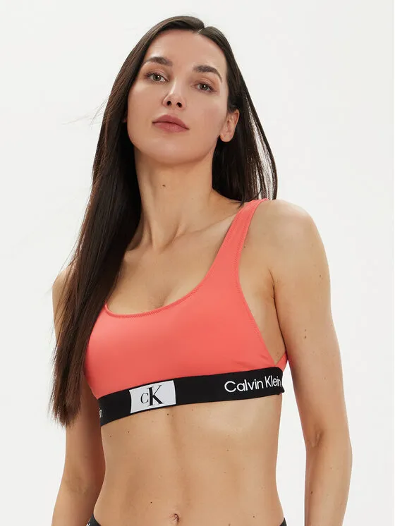 Calvin Klein Swimwear Μπικίνι πάνω μέρος · Κοραλλί