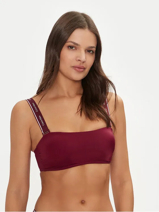 Calvin Klein Swimwear Μπικίνι πάνω μέρος · Μπορντό