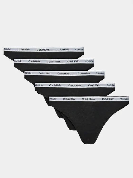 Calvin Klein Underwear Σετ 5 ζευγάρια στρινγκ · Μαύρο