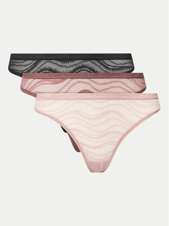 Calvin Klein Underwear Σετ 3 τεμάχια στρίνγκ · Έγχρωμο