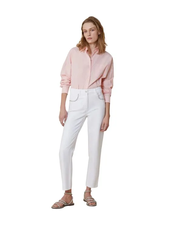 Παντελόνι chino · Λευκό · Regular Fit